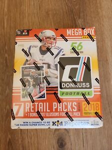 2018 Donruss Football EXCLUSIVE 8 Pack MEGA Box with 2017 ILLUSIONS HOBBY Pack!