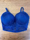 Victoria's Secret Blue Oar Lace 36C Very Sexy Bombshell 2 Cups Push Up Corset