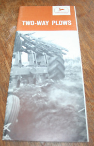 John Deere Two-Way Plows Brochure 1966 4020 5010