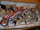 Jewelry Lot Necklace Brooch Brooches Bracelet & More Vintage  [a328]