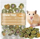 24PCS Bunny Chew Toys - Timothy Biscuits Guinea Pig Chew Toys Guinea Pig Natural
