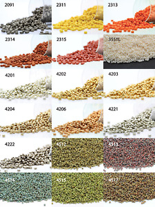 Miyuki Round Rocailles 11/0 Seed Beads - 20grs Bag Various colors - PS41