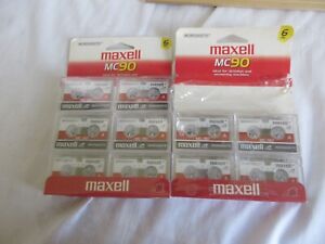New ListingMaxell MC90 Microcassette Tapes 10 Pack Answering Machine Dictaphone Tape