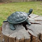 Large Metal Turtle Aluminum Statue Garden Pond Porch Yard Figurine Green 13 inch