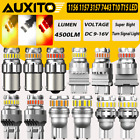 AUXITO 1157 3157 7443 LED Turn Signal Light Bulbs CANBUS Anti Hyper Flash Amber (For: Civic Sport)