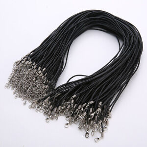 FREE Wholesale Lots 50Pcs Hemp Rope Necklace 18K Cord Chain 42+5CM DIY~~