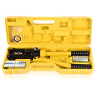 14T Hydraulic Hand Clamp Cable Lug Terminal Crimping Tool w/10 Dies YQK-240
