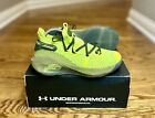 Under Armour Curry 6 Coy Fish Neon Volt Sneakers Size 6.5 Youth 3020415-302
