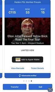 Elton John Farewell tour tickets