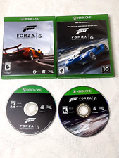 X-BOX ONE Ten Year Anniverary FORZA MOTORSPORT 6 and 5 video games USED played