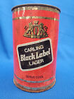 Vintage Carling BLACK LABEL Lager - EMPTY  2.22 Litres FLAT Top Beer Can - UK