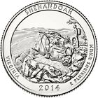 2014 S Shenandoah Park Quarter. ATB Series Uncirculated From US Mint roll.