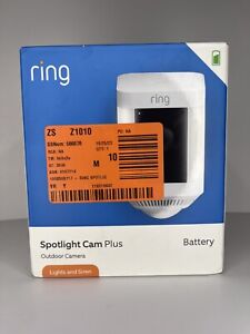 Ring Spotlight Cam Plus, Battery - White