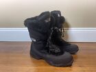 The North Face Nuptse Boots Winter Snow Faux Fur Goose Down Womens Sz 10 Black