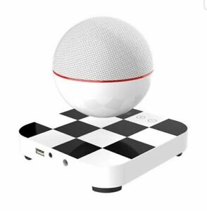 Maglev Levitating White Round Floating Wireless Speaker A1 with Checker Base New
