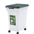42lb (55 Qt.) Airtight Pet Food Container with Scoop for Dog and Cat Food, Green