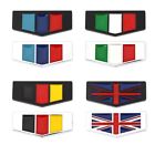 3D Metal Car Sticker Italy Germany France England Flag Emblem Auto Badge Decal