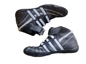 Adidas Extero 016911 Mens Wrestling Shoes Size 9 Hook Loop Strap Black Sneaker