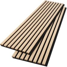 Acoustic Wood Wall Panels,2 Pack 47.2” X 25.6” Soundproof Wall Panels,Wood Slat
