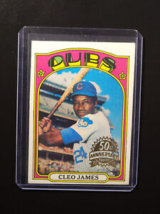 Cleo James 1972 Topps Buyback w/50th Anniversary Stamp 2021 Heritage #117
