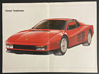 Ferrari Testarossa Poster Print 15x20.5