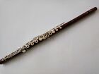 Rose Wood Flute-B foot-Open Hole-Split-E-Offser-G-Silver Plated WITH wood case