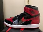 SIZE 11 Nike Air Jordan 1 Patent Bred OG High Chicago lost and found 555088 063