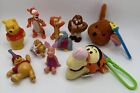 Vintage RARE 90s 2000s Disney Winnie the Pooh Figures and Keychain Lot of 10