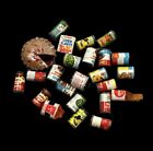 New ListingVintage Doll house Miniatures Real Brands Food Cans & Pie Lot Of 25 Pieces Mini