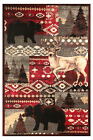 Tribal Wildlife - Multicolor, Floor Area Rug Animal, Wildlife Print - 523