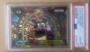 2020 Panini Prizm Aaron Rodgers Stained Glass PSA GEM MT 10