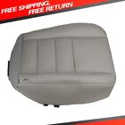For 2002-2007 Ford F250 F350 Super Duty Driver Bottom Leather Seat Cover Gray (For: 2002 Ford F-350 Super Duty Lariat 7.3L)