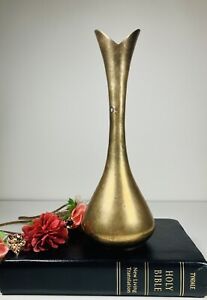 Vintage Solid Brass Vase -