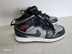 Nike Air Jordan 1 Mid shoes Shadow Red 640734-096 black Gray size 2Y kids