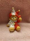 Enesco Lucy And Me Bear Figurine Vintage Valentines Day Heart Jester 1984 Red