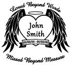 In Loving Memory Of Angel Window Decal Personalized Car Window Decal