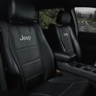 ⭐️⭐️⭐️⭐️⭐️ Set: 2 JEEP pu Leather Seat Cover Universal ✅ AUTHENTIC MOPAR 🚚💨🆓