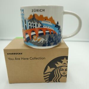 Starbucks Zurich YAH Mug Switzerland Alps Lion Watch Chocolate You Are Here