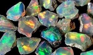 Cut Grade Opal Rough Lot AAA Grade 10 Pieces Large Size Ethiopian Welo Opal Raw