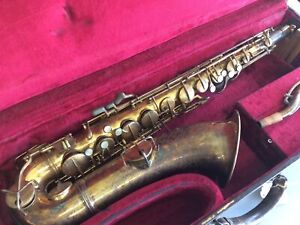 Vintage Conn Transitional Gold-Plated Tenor Saxophone (1930)