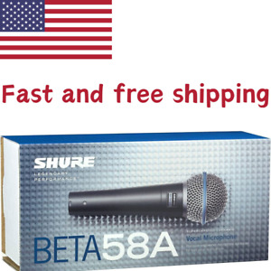 Beta 58A Microphone Vocal Supercardioid Dynamic Shure US New Fast Free Shipping