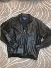 Vintage Polo Ralph Lauren Men’s Leather Harrington Flannel Lined Jacket Sz M
