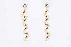 14k Yellow Gold Spiral Dangle Earrings (4.03g.)