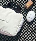 NEW Chanel Makeup Cosmetic Bag Pouch White, POUCH BAG ONLY