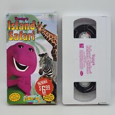 Barney's Island Safari VHS Blockbuster Exclusive 2001 Rare Kidmongous VTG Barney