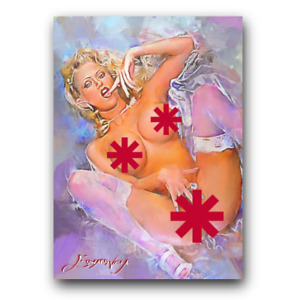 New ListingJenna Jameson #3 Art Card Limited 48/50 Edward Vela Signed (Censored)
