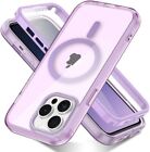 Fr iPhone 15 14 13 12 11 Clear Cover MagSafe Case with Built-in Screen Protector