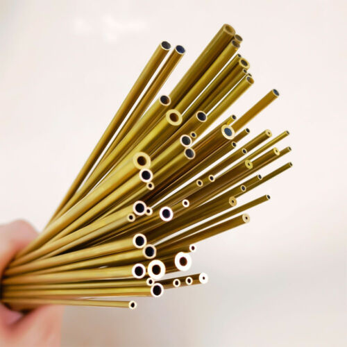 5Pcs Brass Tube Wall Thickness 0.5mm OD 5mm ID 4mm Length 300mm Straight Pipe