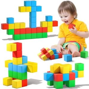 Magnetic Blocks,1.42 inch Large Magnetic Building Blocks for Toddlers 3 4 5 6...