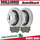 Rear Drilled and Slotted Brake Rotors & Pads for 2012-2018 Ford F-150 3.5L 5.0L